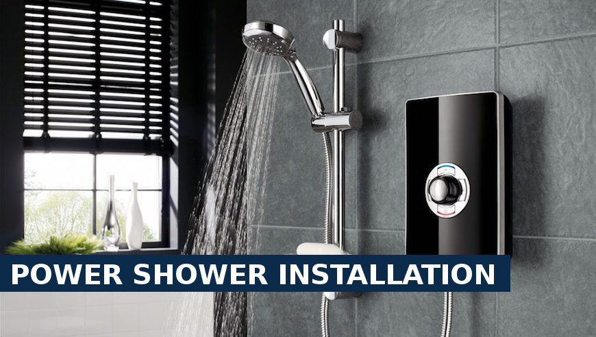Power shower installation Battersea